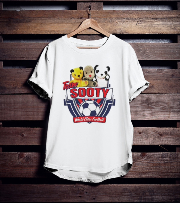 Team Sooty World Class Football Soccer Badge Trio T-Shirt