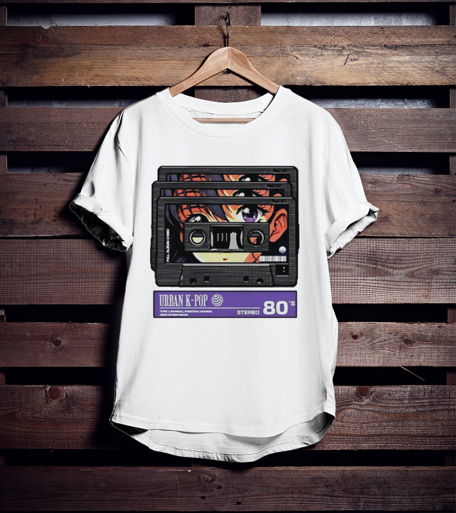 Cassette Tape Urban K-Pop Stereo 80’s Anime T-Shirt