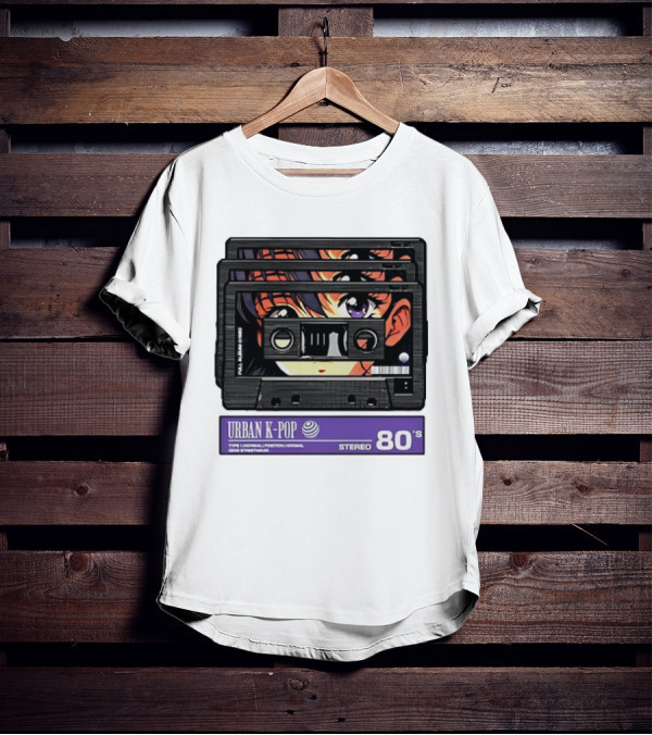 Cassette Tape Urban K-Pop Stereo 80’s Anime T-Shirt