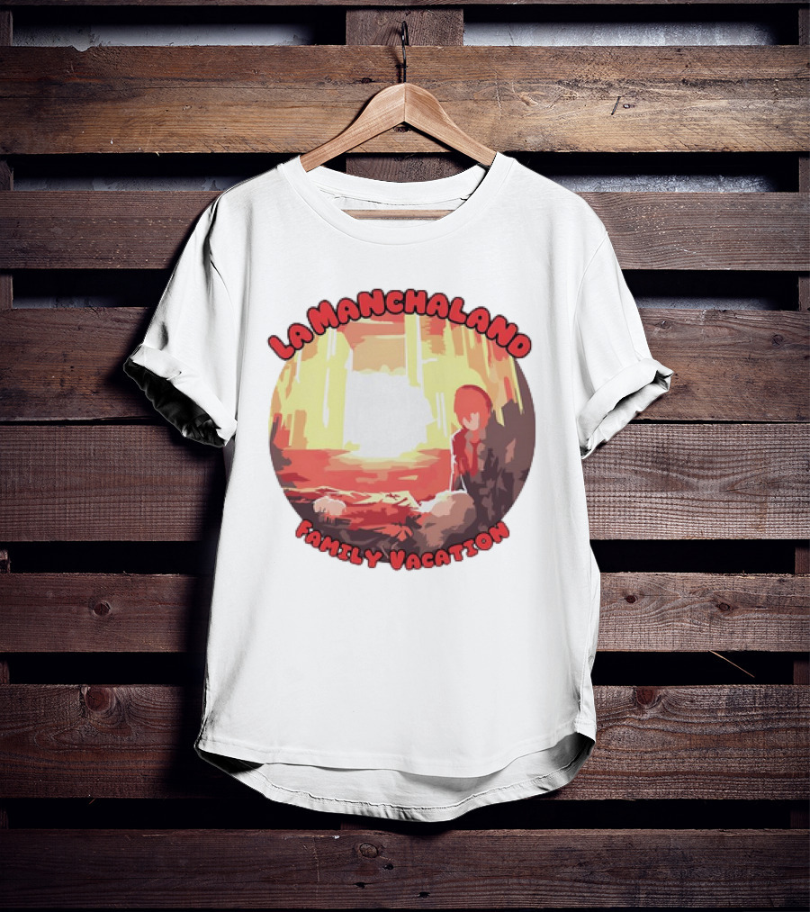 La Manchaland Family Vacation Sci-Fi Adventure Scene T-Shirt