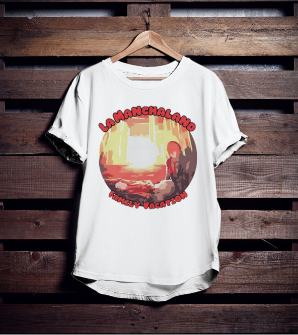 La Manchaland Family Vacation Sci-Fi Adventure Scene T-Shirt