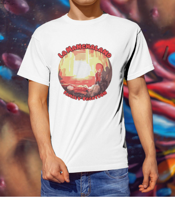 La Manchaland Family Vacation Sci-Fi Adventure Scene T-Shirt