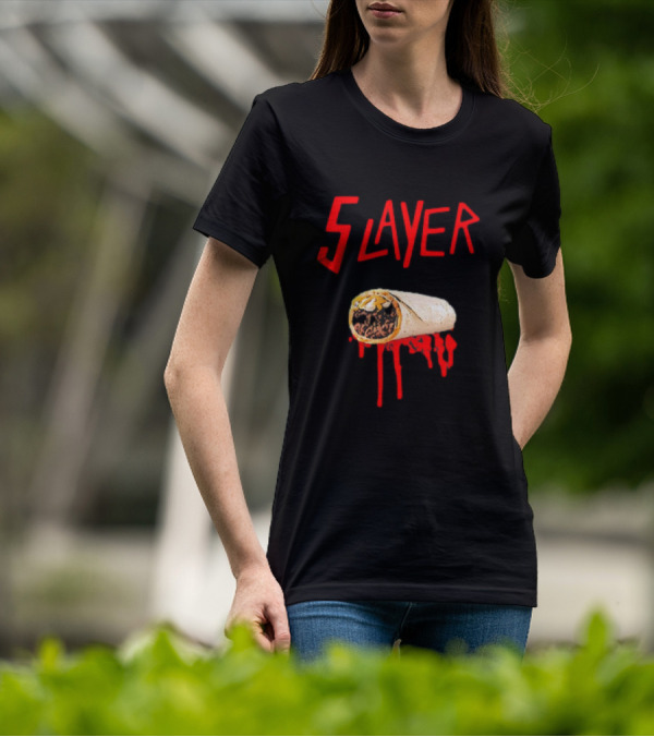 5 Layer Burrito Slayer Parody With Dripping T-Shirt