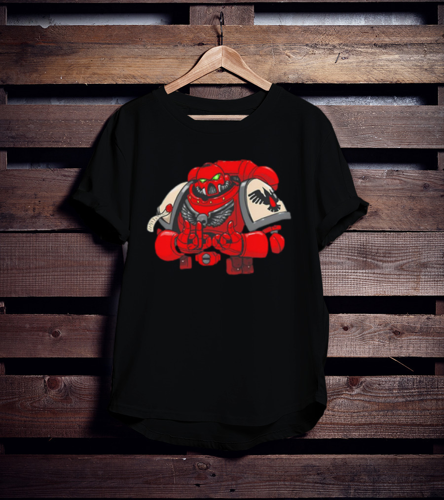 Be Positive Thieving Magpie Knight Space Marine Winged Armor T-Shirt