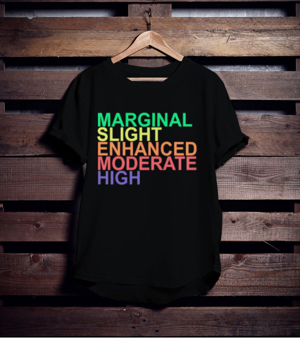 Marginal Slight Enhanced Moderate High T-Shirt