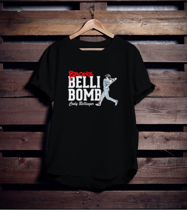 Cody Bellinger Bronx Belli-Bomb MLBPA Branding T-Shirt