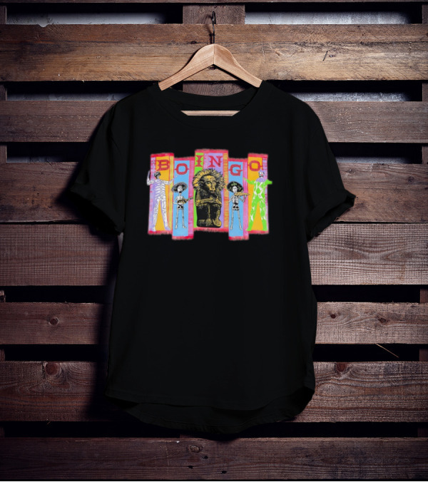 Oingo Boingo 1994 Vintage Skeletons Lion T-Shirt