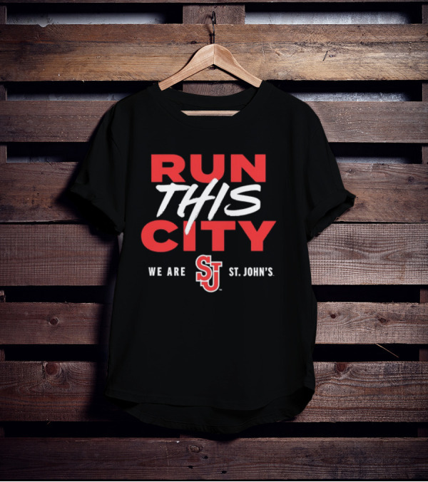 RUN THIS CITY WE ARE SJ ST. JOHN'S RED STORM T-Shirt