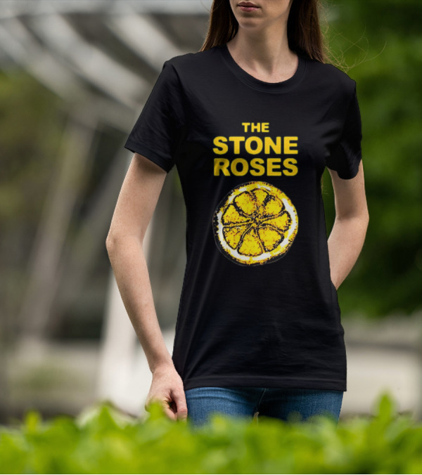 THE STONE ROSES Lemon Iconic Yellow T-Shirt