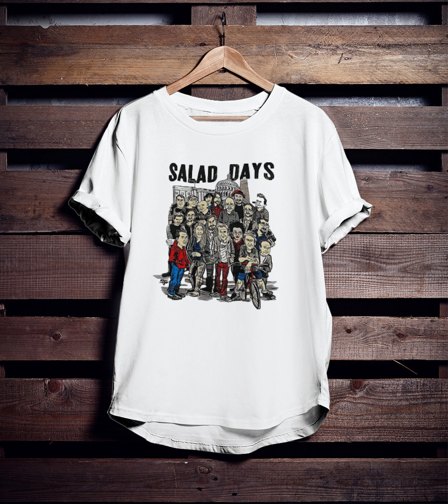 Salad Days Cast Crew Cartoon Group Capitol Building T-Shirt