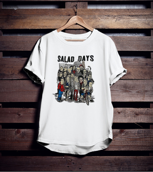 Salad Days Cast Crew Cartoon Group Capitol Building T-Shirt