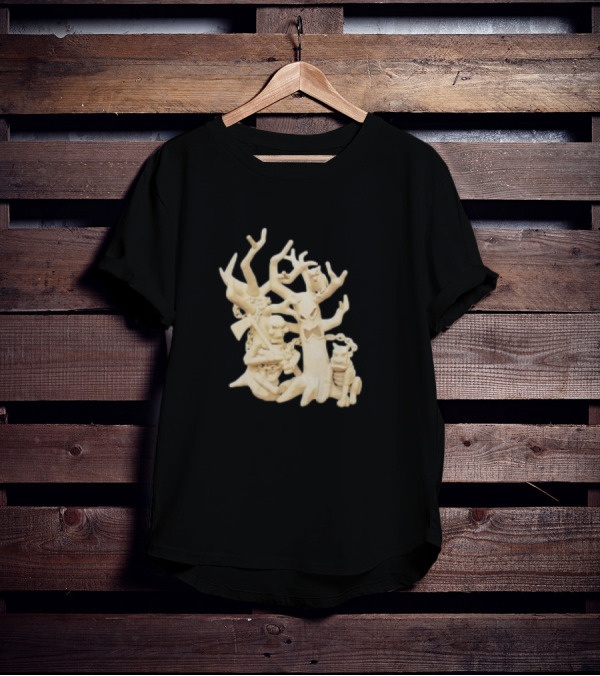 Spooky Woods Woodland Haunted Forest Creatures T-Shirt
