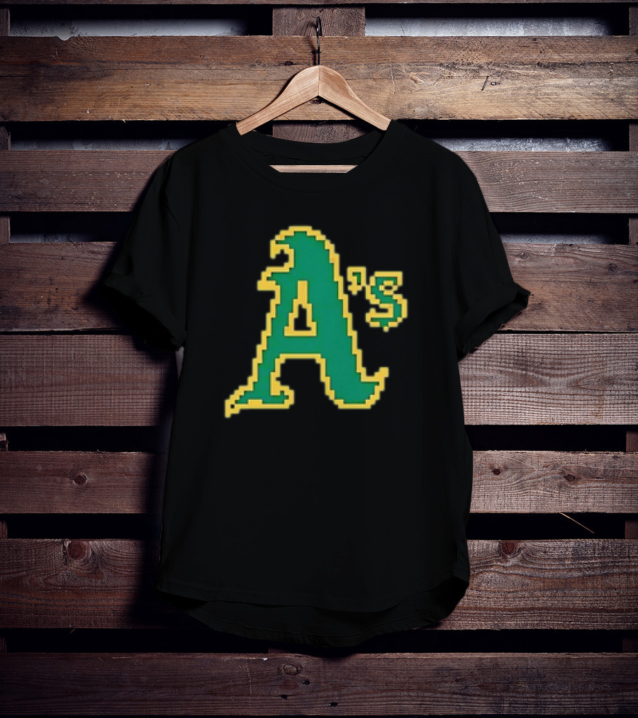 Tecmo A's Retro Gaming Style Logo Oakland Athletics T-Shirt
