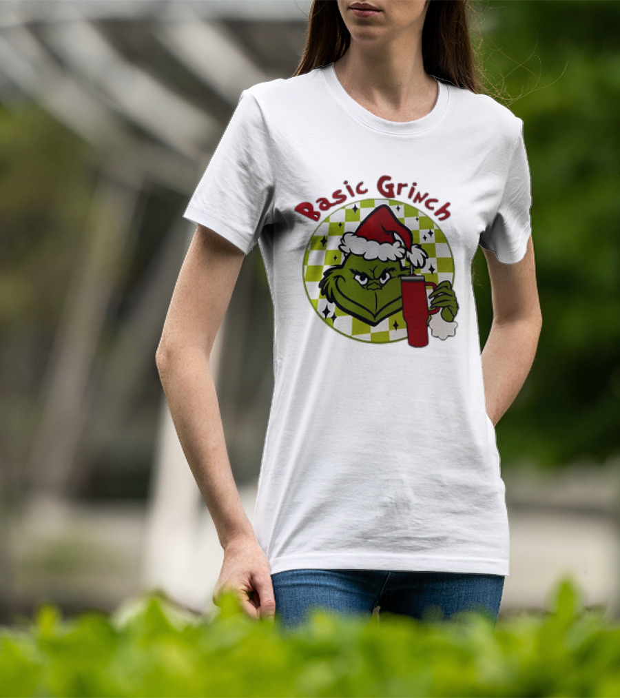 Basic Grinch Christmas Santa Hat Holiday Mug T-Shirt
