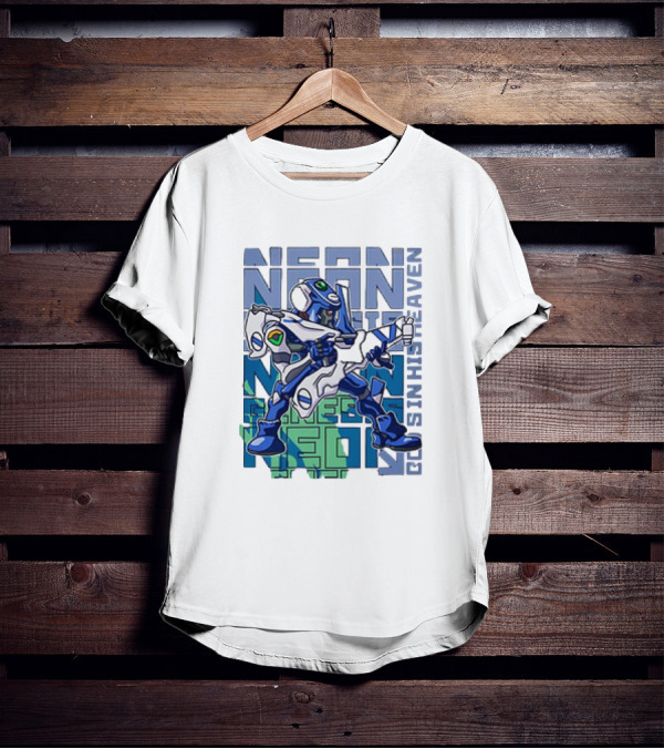 Neon Genesis Evangelion Eva-00 God's In His Heaven T-Shirt