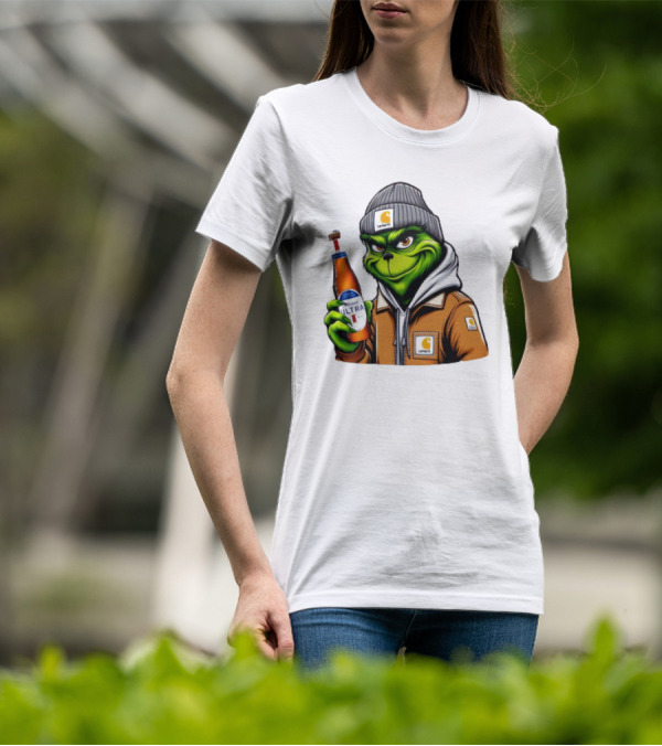 Grinch Michelob Ultra Carhartt Beanie And Jacket T-Shirt