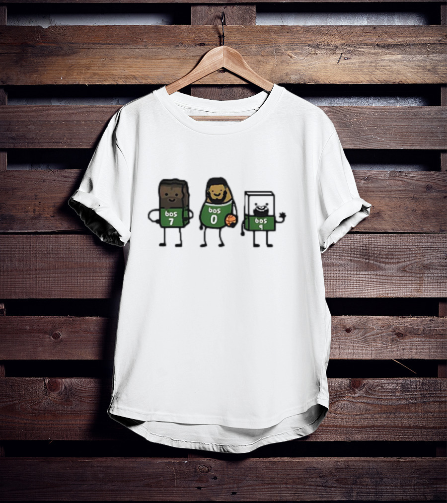 Jaylen Brown Jayson Tatum Derrick White Boston Celtics Brownie Potatum White Chocolate Characters T-Shirt
