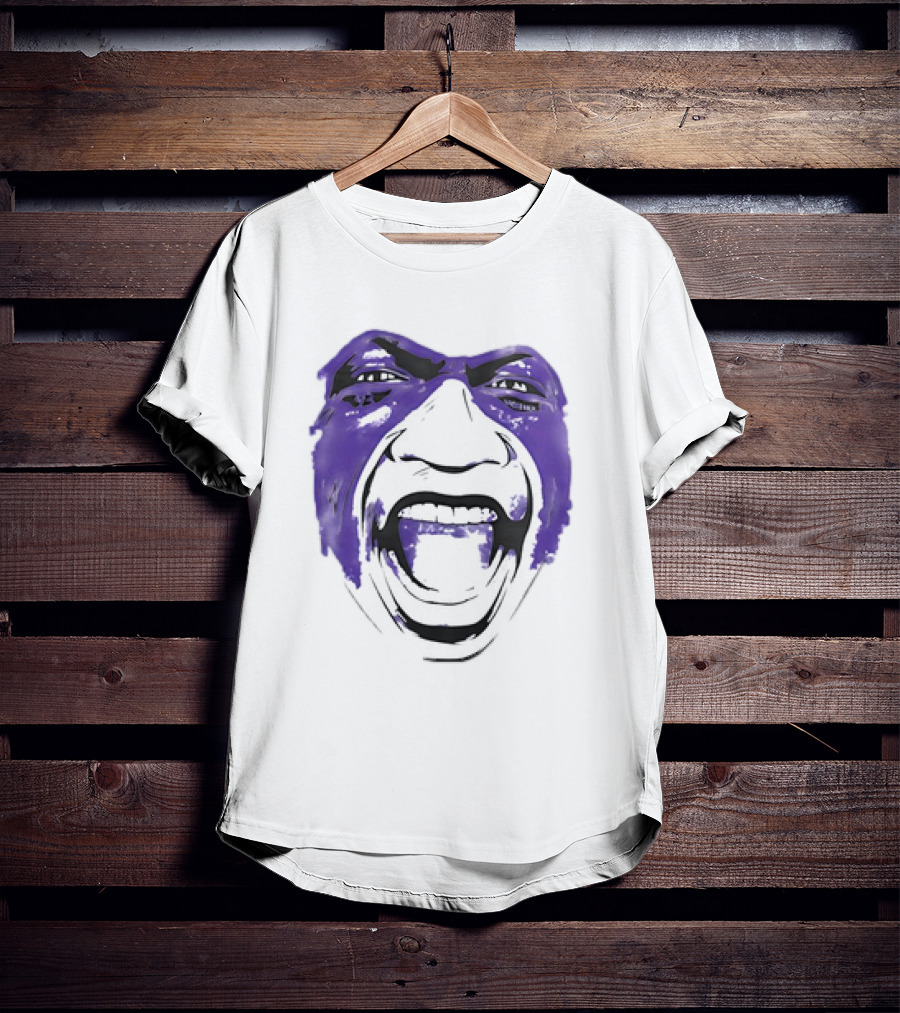 John Randle Minnesota Vikings Face Paint Scream T-Shirt