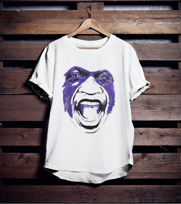 John Randle Minnesota Vikings Face Paint Scream T-Shirt