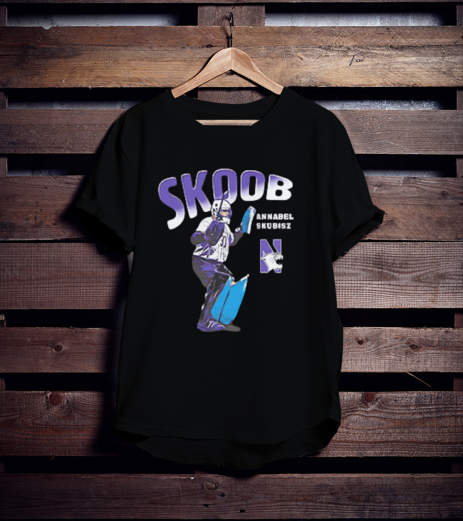 SKOOB Annabel Skubisz Northwestern Wildcats 90s Field Hockey T-Shirt