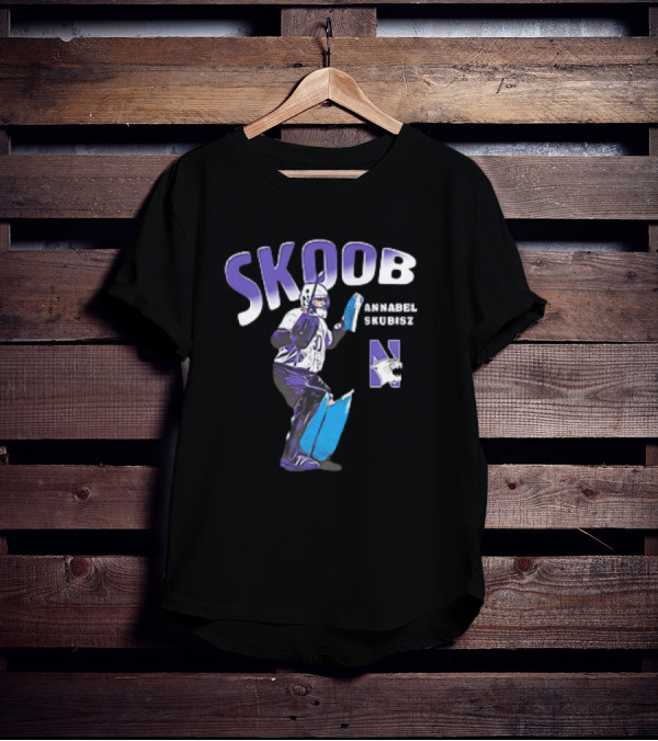 SKOOB Annabel Skubisz Northwestern Wildcats 90s Field Hockey T-Shirt