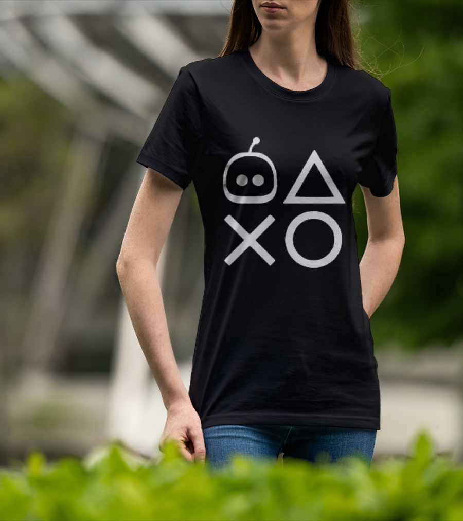 Astro Bot Playstation Controller Shapes T-Shirt