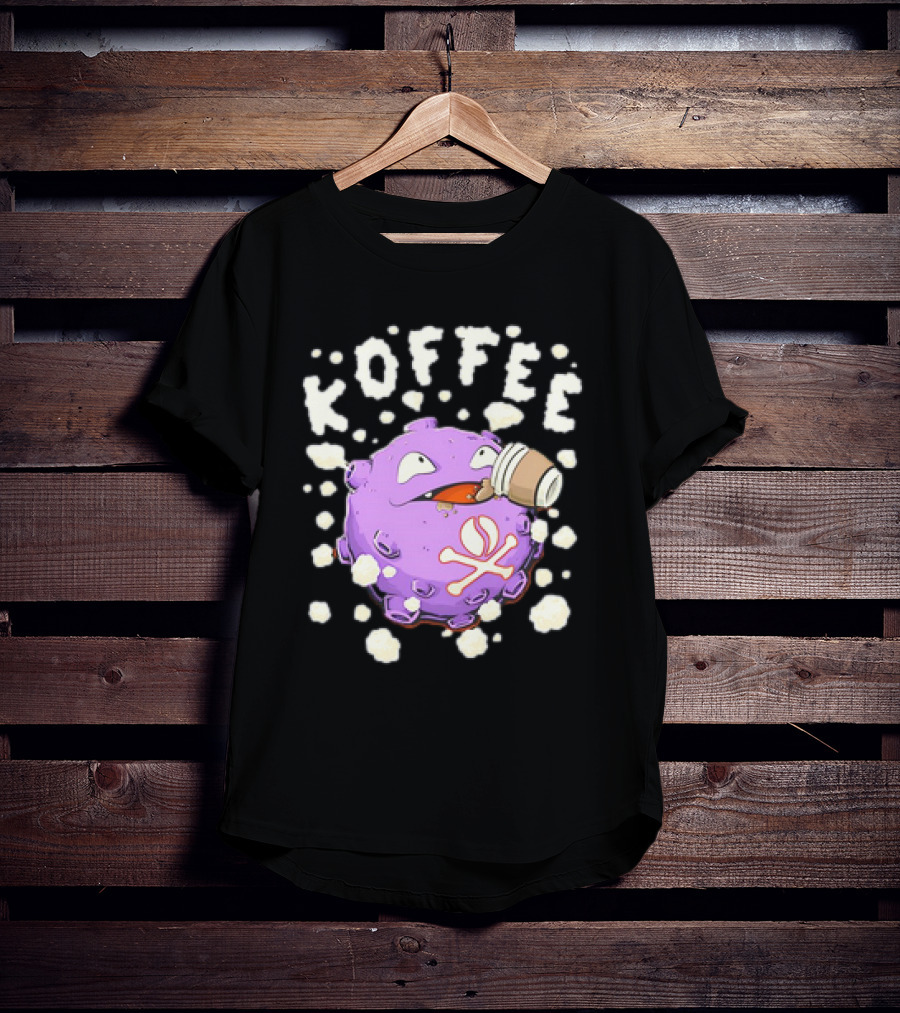Koffing Drinking Koffee With Coffee Mug T-Shirt