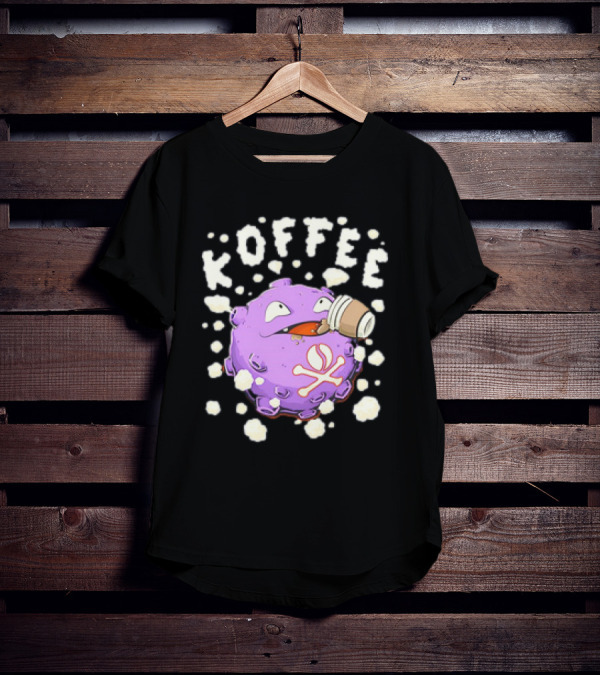 Koffing Drinking Koffee With Coffee Mug T-Shirt