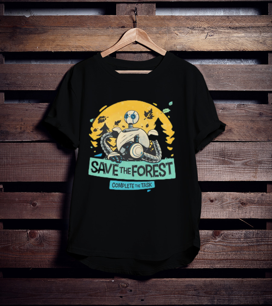 Save The Forest Complete The Task Roz The Wild Robots T-Shirt
