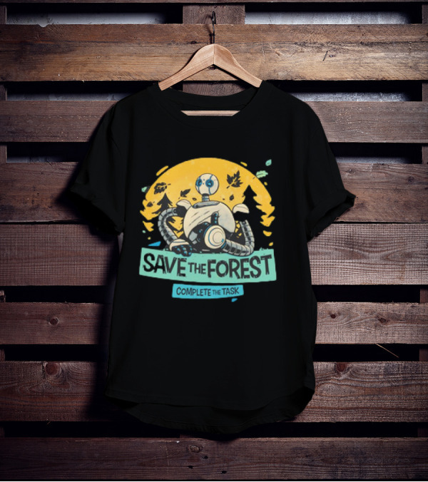 Save The Forest Complete The Task Roz The Wild Robots T-Shirt