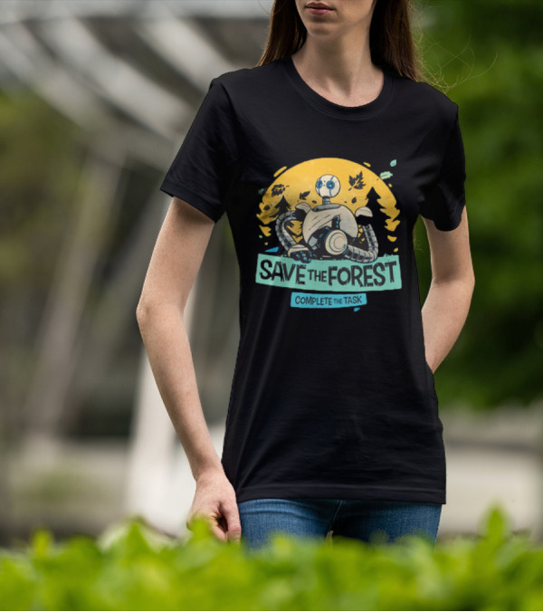 Save The Forest Complete The Task Roz The Wild Robots T-Shirt