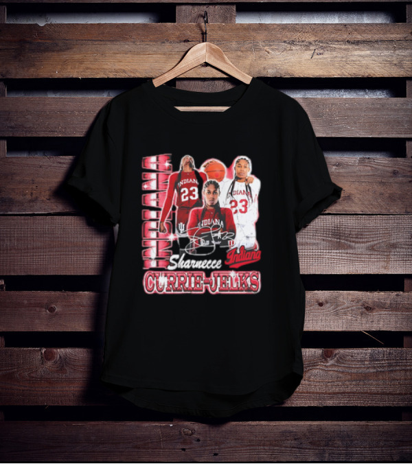 Sharnecce Currie-Jelks Indiana Hoosiers Basketball 23 Red Jersey 90s T-Shirt