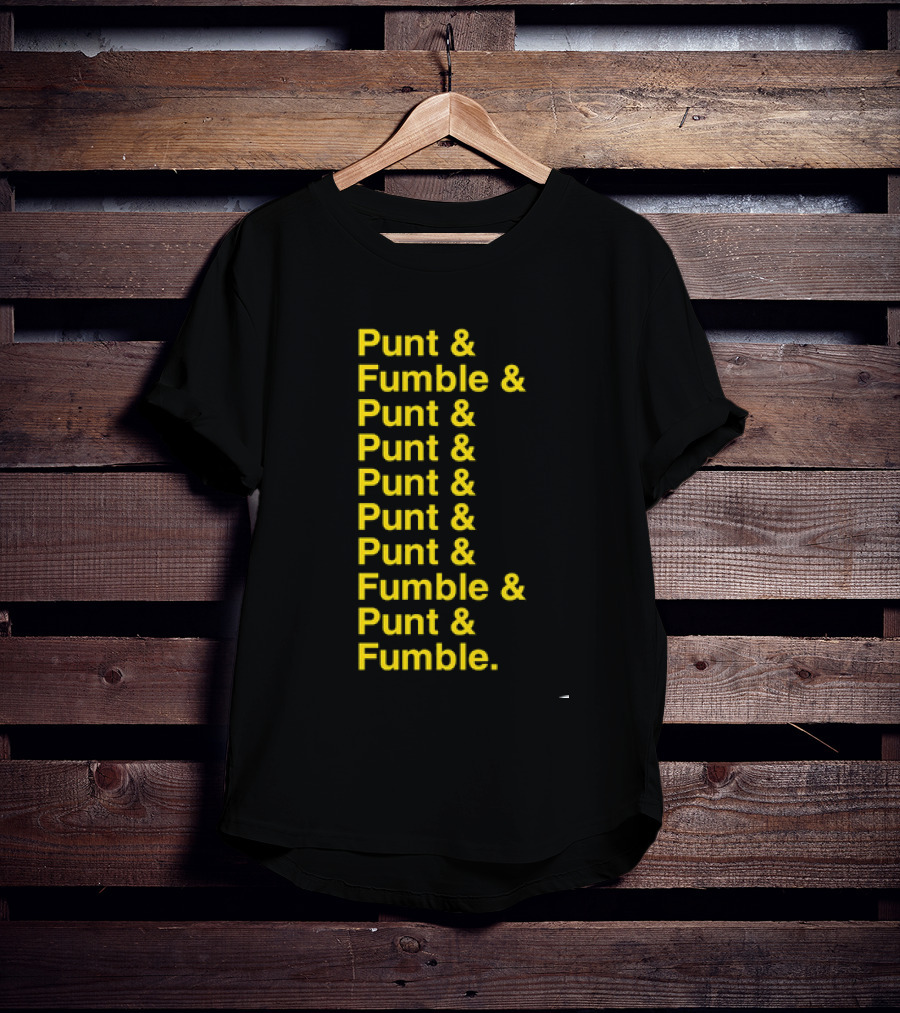 Iowa At Penn State Game Punt And Fumble Commemorative T-Shirt