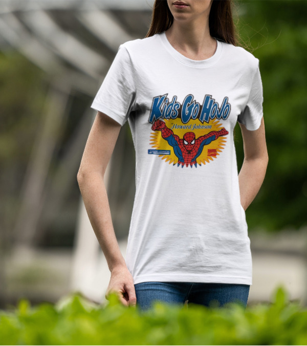 Kids Go Hojo Howard Johnson Spider-Man Vintage Promotion T-Shirt