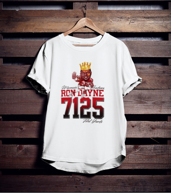 Ron Dayne 7125 Total Yards Wisconsin Badgers T-Shirt