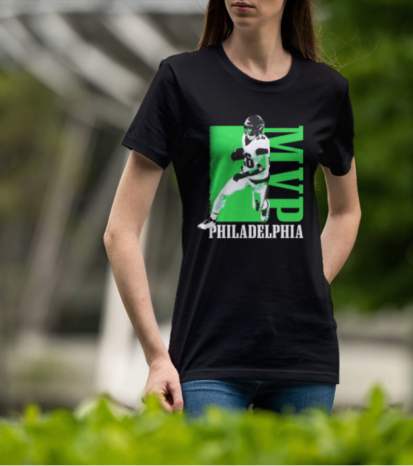 Philadelphia MVP Football Player Green Highlight T-Shirt