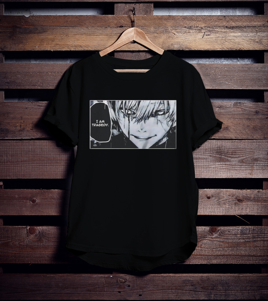 Kaneki Ken I Am Tragedy Manga Panel Anime Tokyo Ghoul T-Shirt