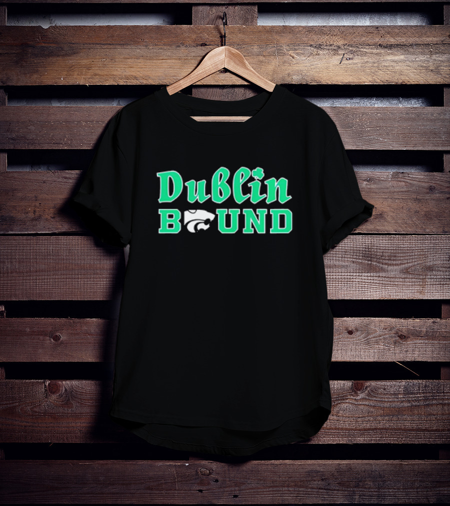Kansas State Wildcats Dublin Bound Football T-Shirt