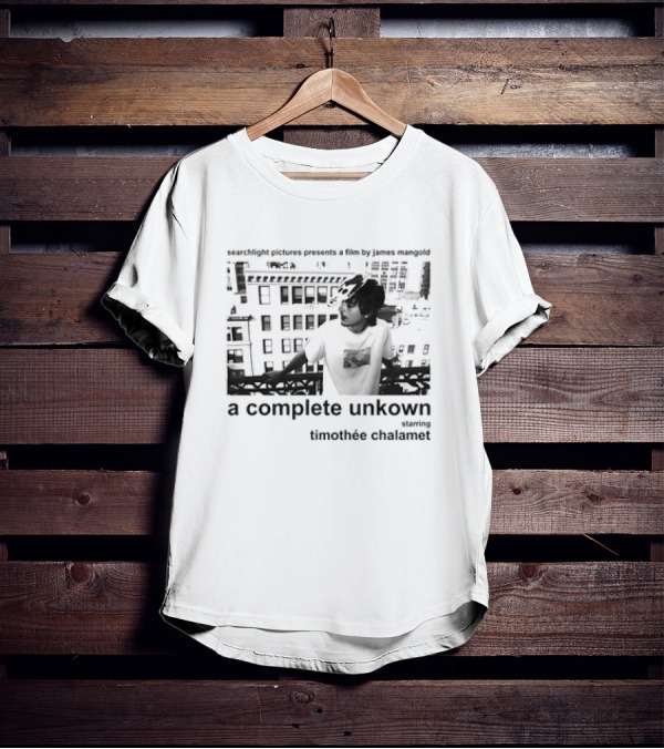 Searchlight Pictures Presents A Film By James Mangold A Complete Unknown Starring Timothée Chalamet T-Shirt