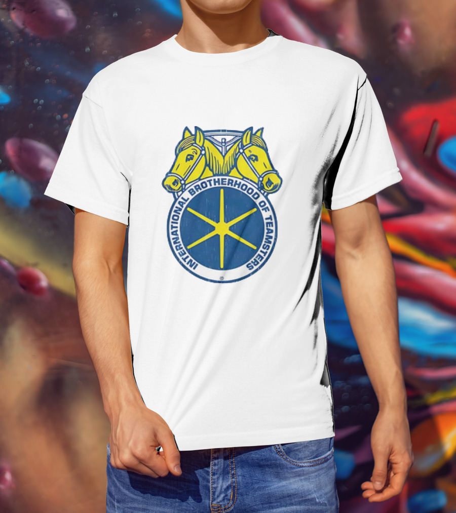 International Brotherhood Of Teamsters Emblem With Dual Horses T-Shirt