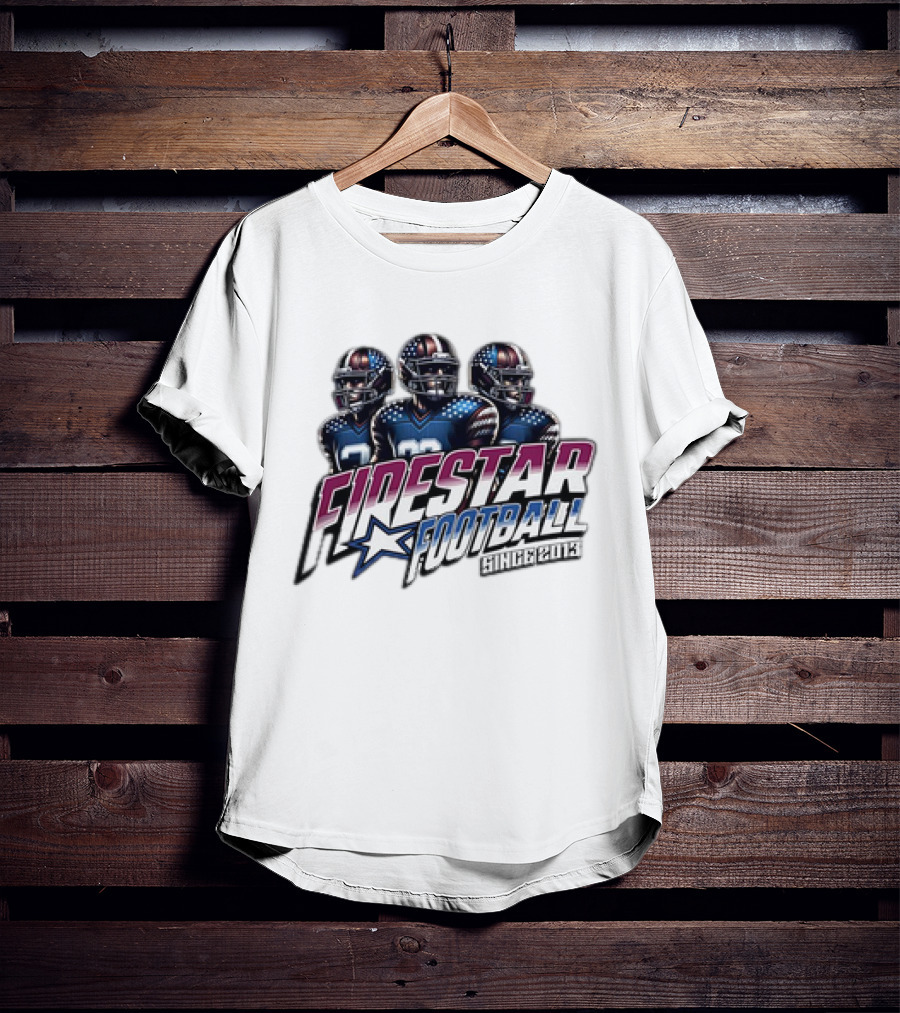 Firestar Football Since 2013 Team Players Star T-Shirt