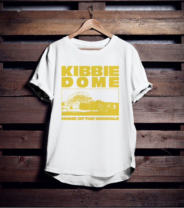 Kibbie Dome Home Of The Vandals Idaho Vintage Newspaper T-Shirt