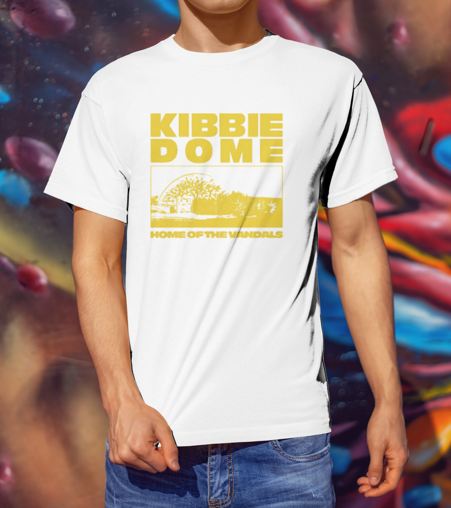 Kibbie Dome Home Of The Vandals Idaho Vintage Newspaper T-Shirt