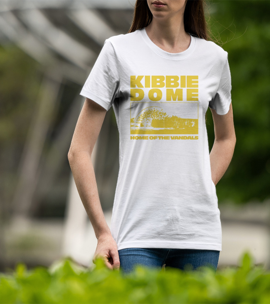Kibbie Dome Home Of The Vandals Idaho Vintage Newspaper T-Shirt