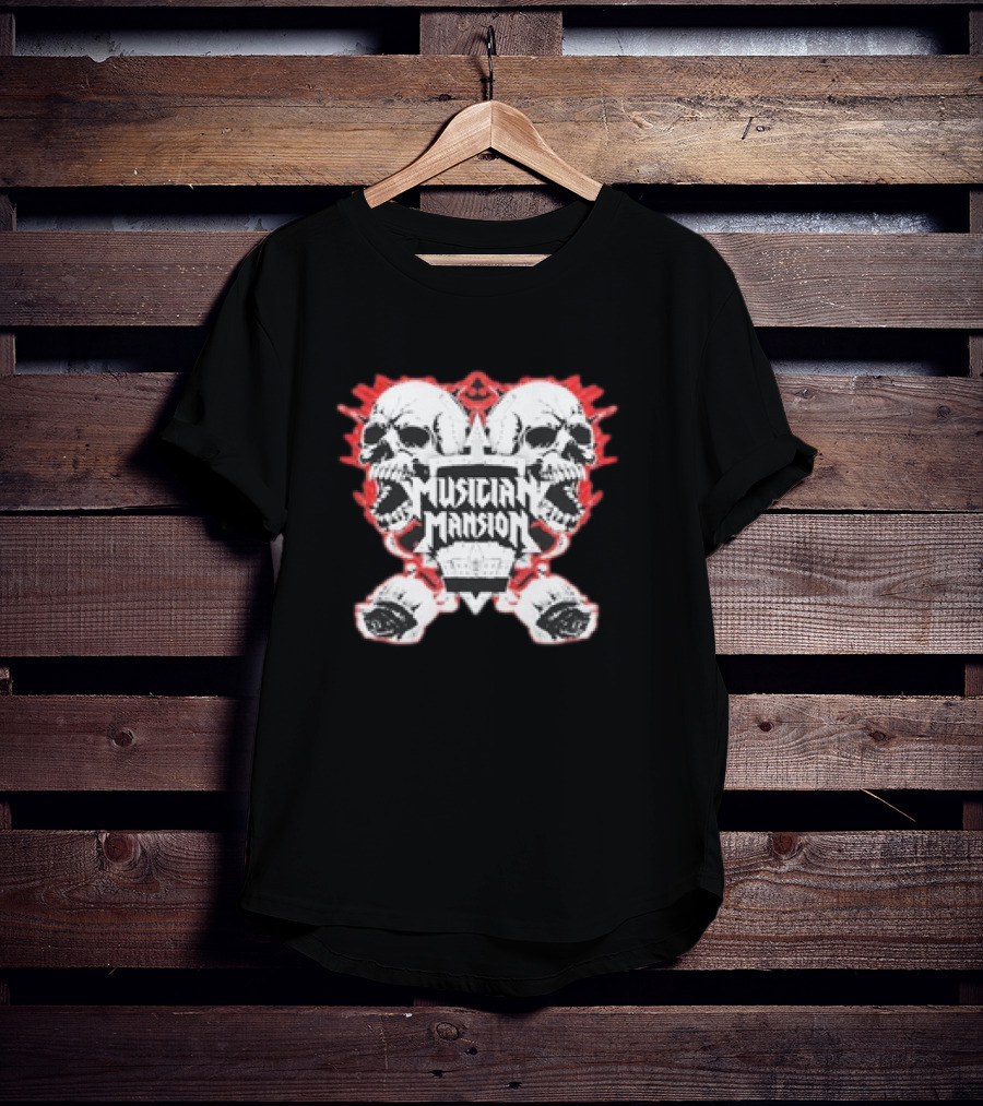 Jared Dines Musician Mansion Skull Iconic T-Shirt