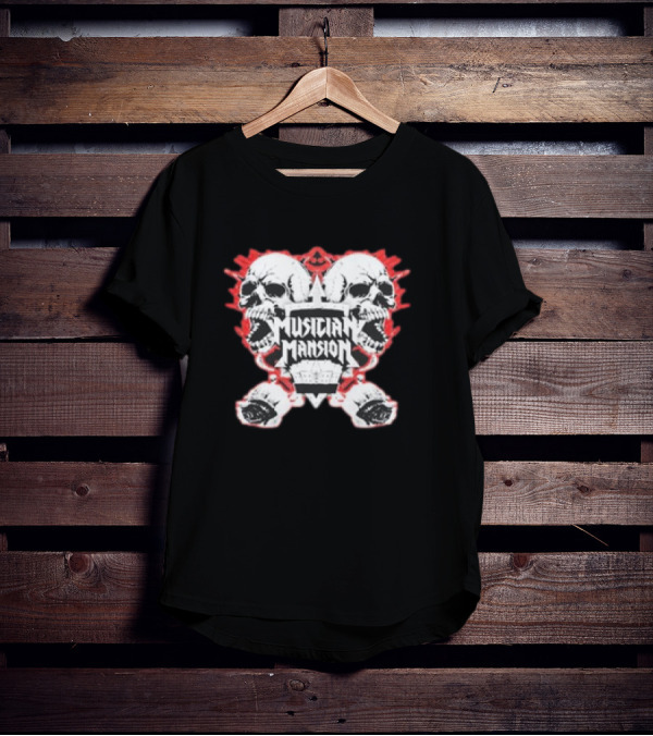 Jared Dines Musician Mansion Skull Iconic T-Shirt
