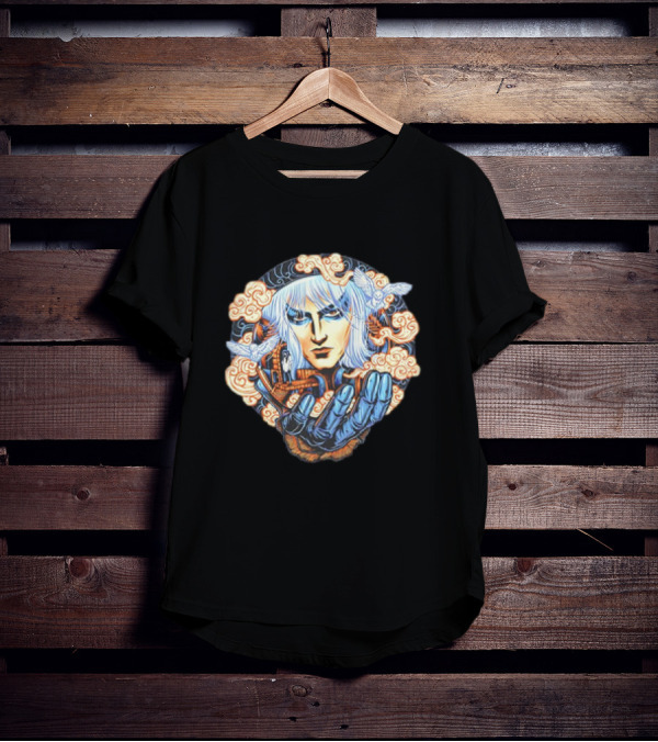 Jareth Labyrinth Goblin King Fantasy Clouds And Glove T-Shirt