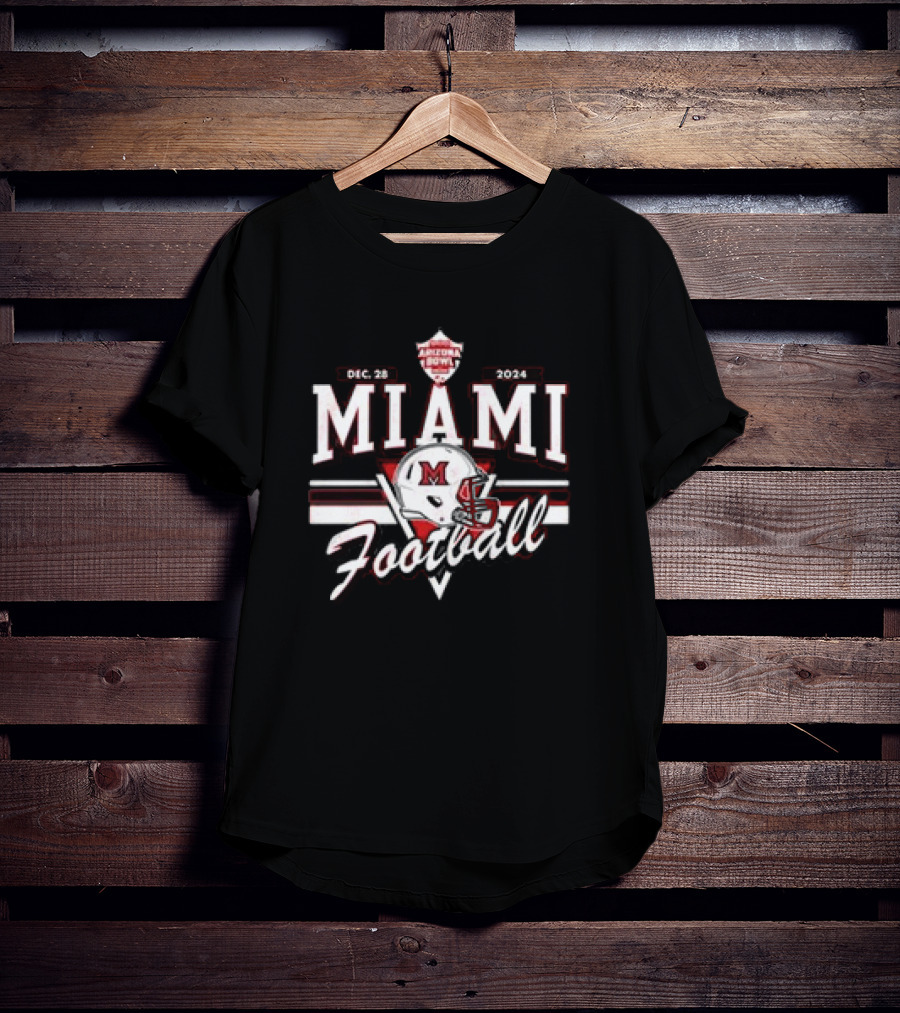 Miami RedHawks Arizona Bowl Football Dec 28 T-Shirt