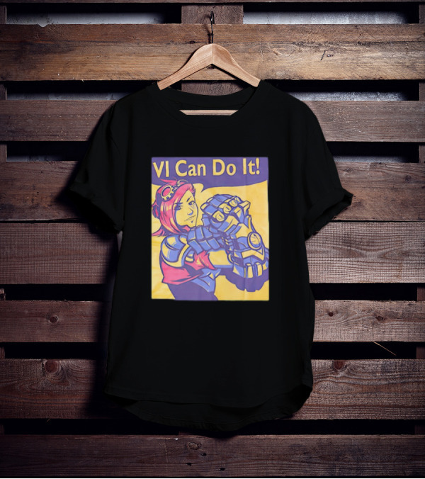 VI Can Do It League Of Legends Rosie The Riveter T-Shirt