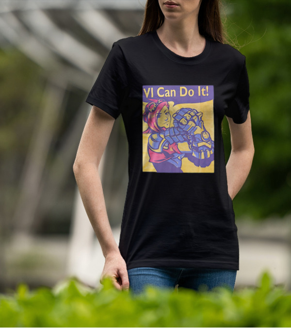VI Can Do It League Of Legends Rosie The Riveter T-Shirt